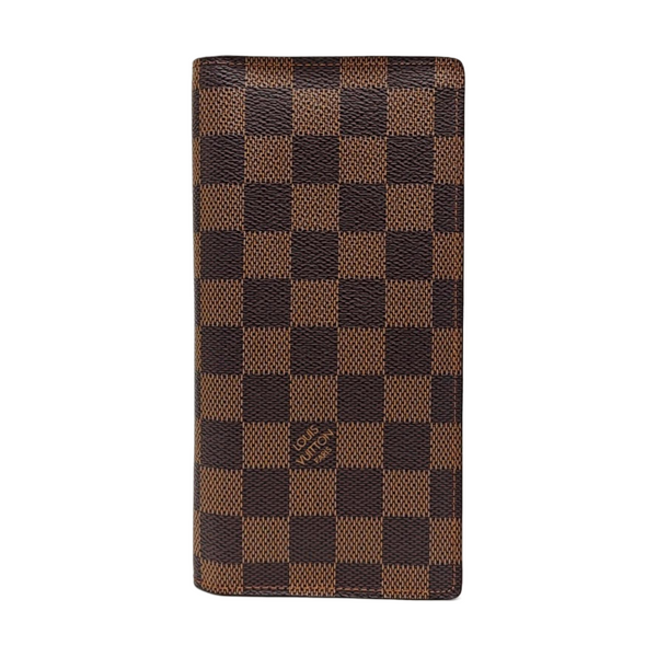 Damier Ebene Coated Canvas Wallet Brown