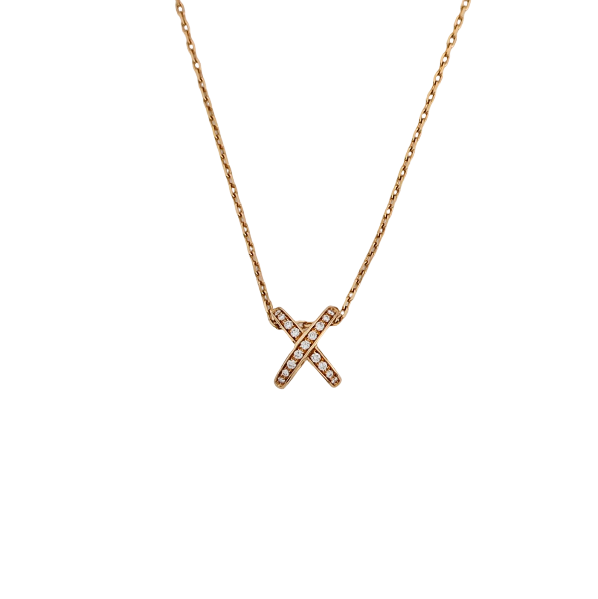 Jeux De Liens 18k Rose Gold Necklace