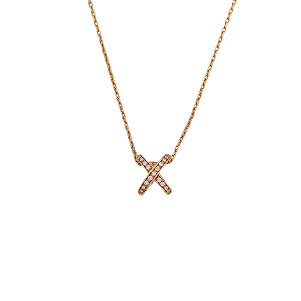 Jeux De Liens 18k Rose Gold Necklace