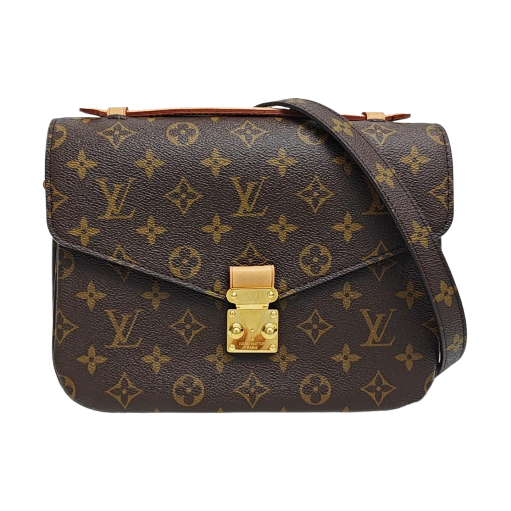 MÉTIS MM Monogram Coated Canvas Brown