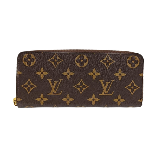 CLÉMENCE Monogram Coated Canvas Brown Wallet