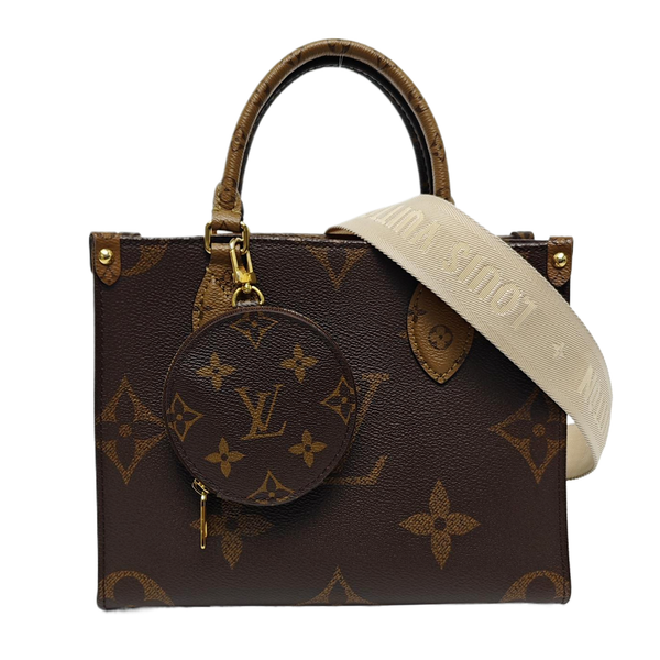 ONTHEGO PM Monogram Coated Canvas Brown
