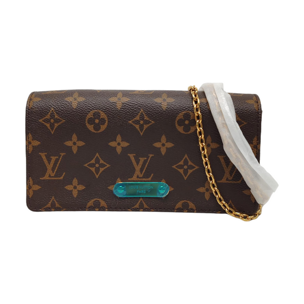 Lily Monogram Coated Canvas Brown