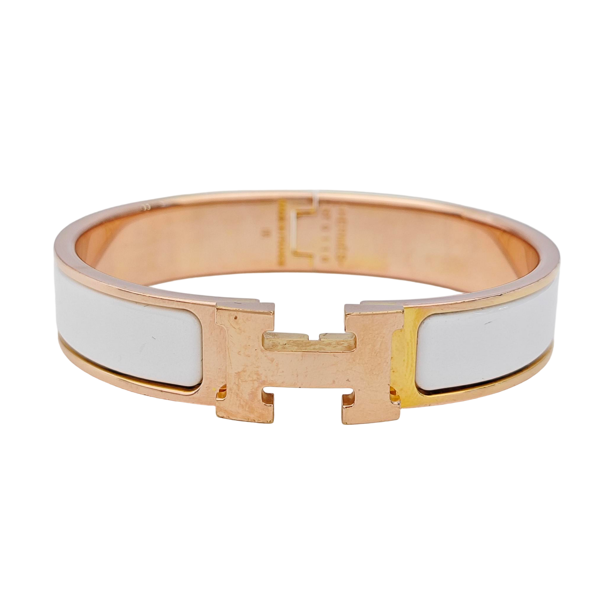 Clic H Metal Rose Gold Bangle