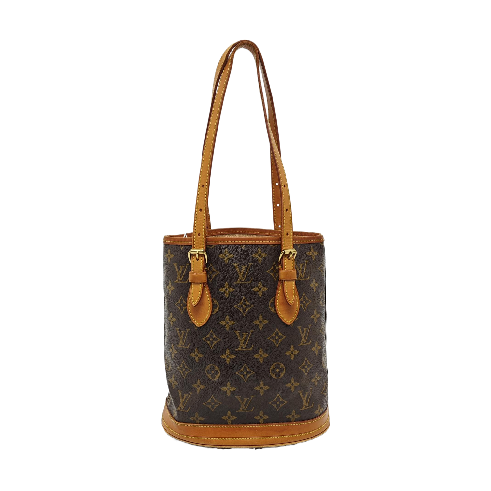 BUCKET PM Monogram Coated Canvas Brown