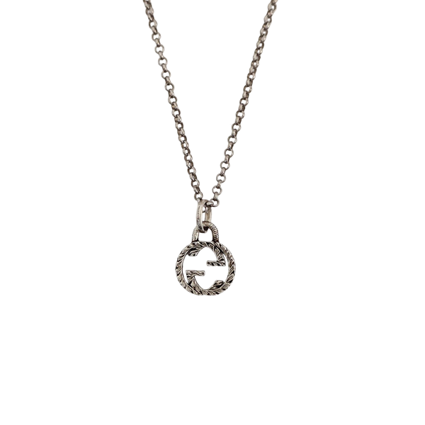 Interlocking G 925 Sterling Silver Necklace