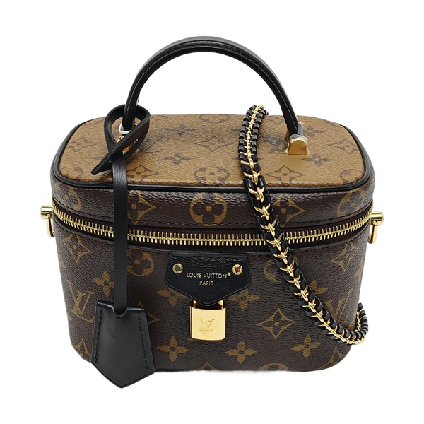 Vanity Chain Pouch Monogram Coated Canvas Brown