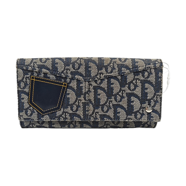 Oblique Canvas Wallet Blue