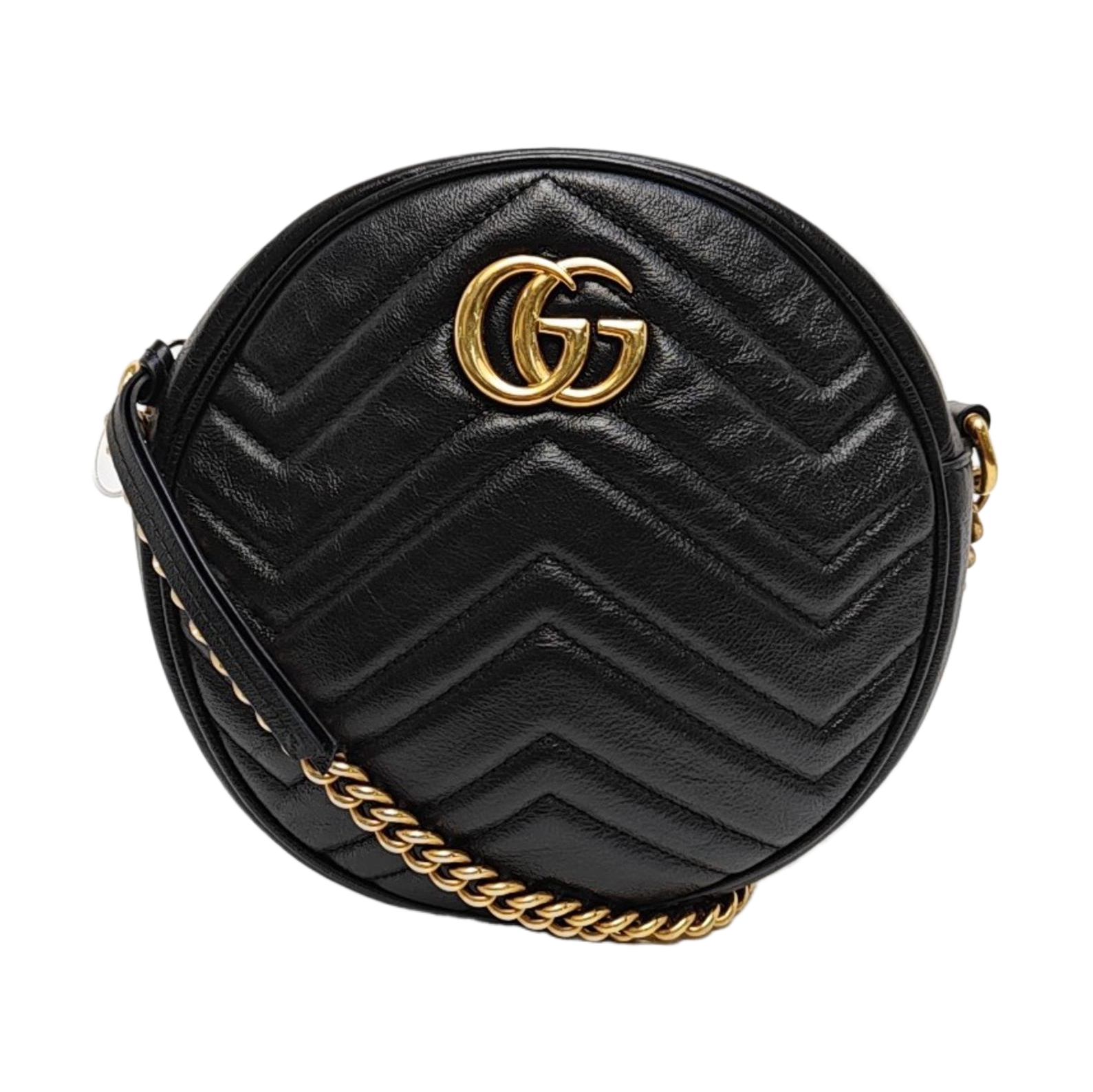 GG Marmont Mini Quilted Calfskin Black