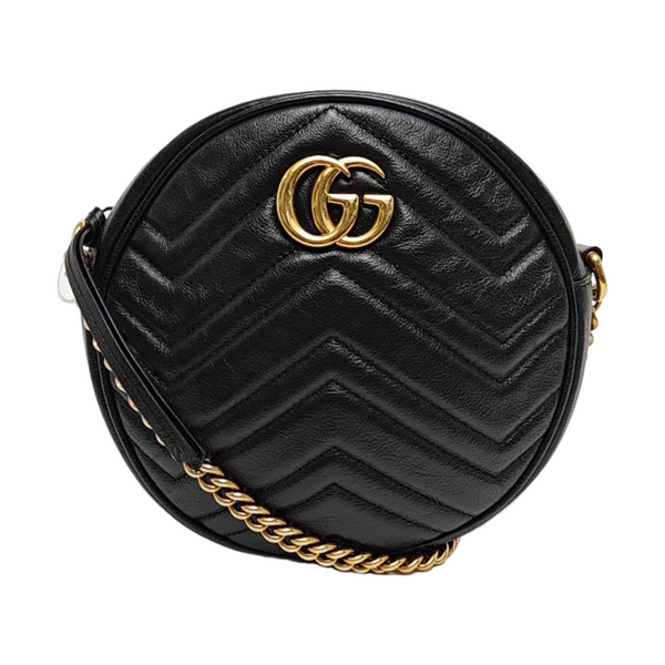 GG Marmont Mini Quilted Calfskin Black