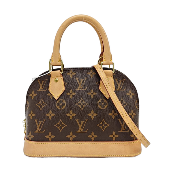 ALMA BB Monogram Coated Canvas Brown