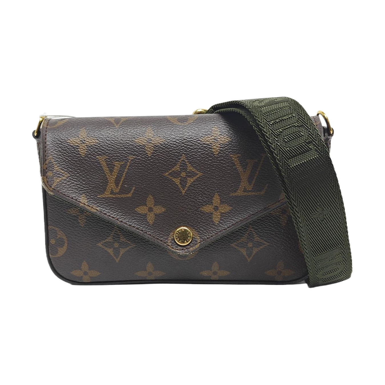 FÉLICIE Monogram Coated Canvas Brown