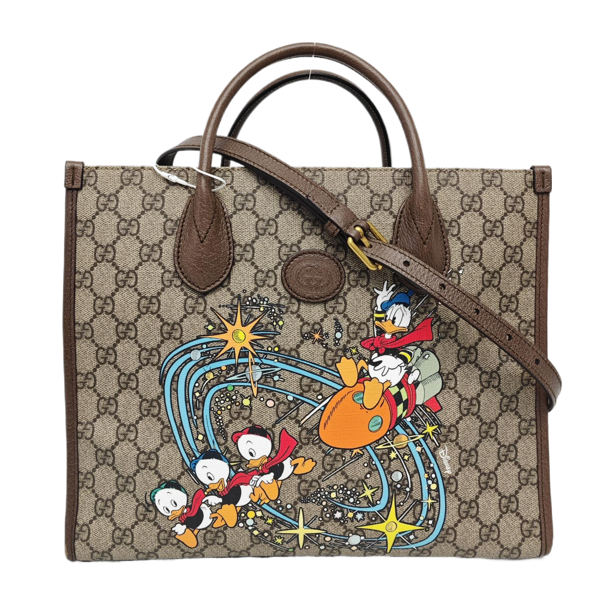 Disney X Gucci Monogram Coated Canvas Beige