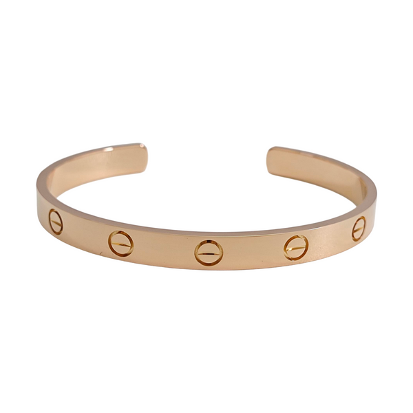 LOVE 18k Rose Gold Bangle