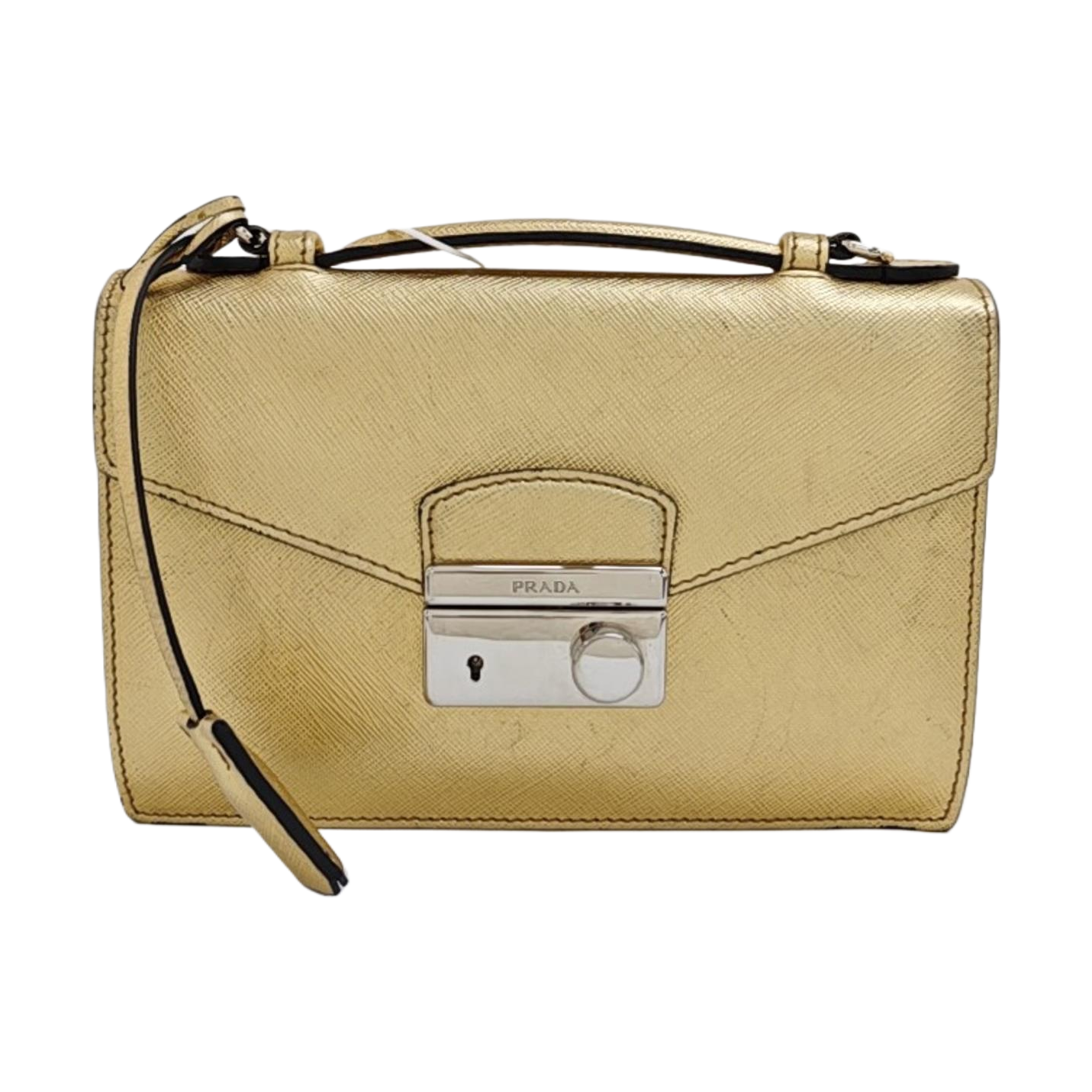 Sound Bag Saffiano Calfskin Gold