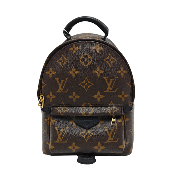 PALM SPRINGS Mini Monogram Coated Canvas Brown