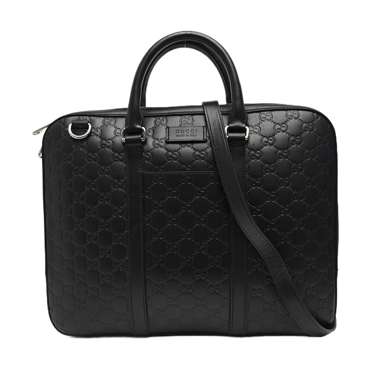 Signature Monogram Calfskin Black