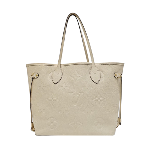 NEVERFULL MM Monogram Calfskin Beige