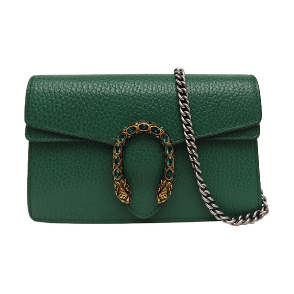 Dionysus Super Mini Calfskin Green