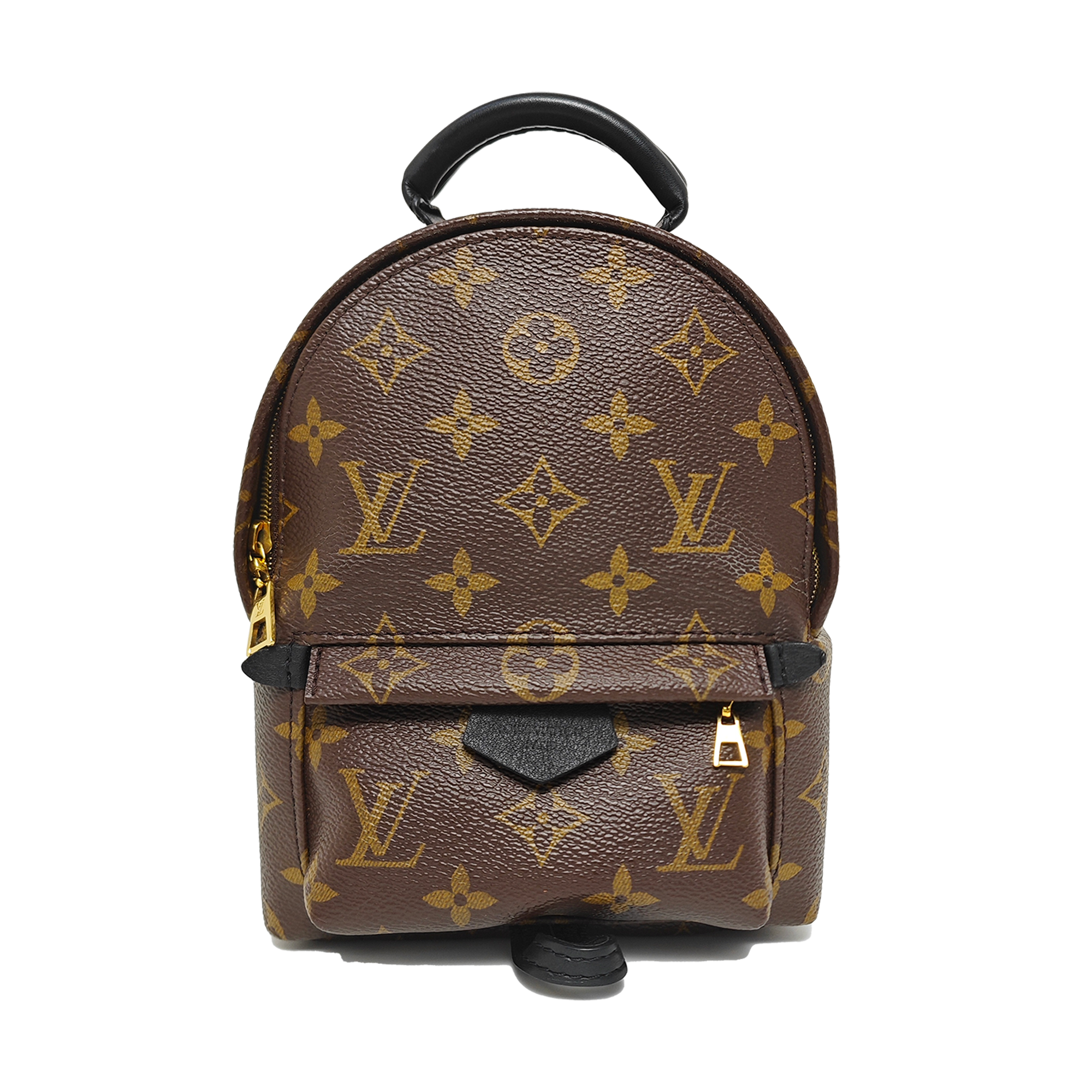 PALM SPRINGS Mini Monogram Coated Canvas Brown