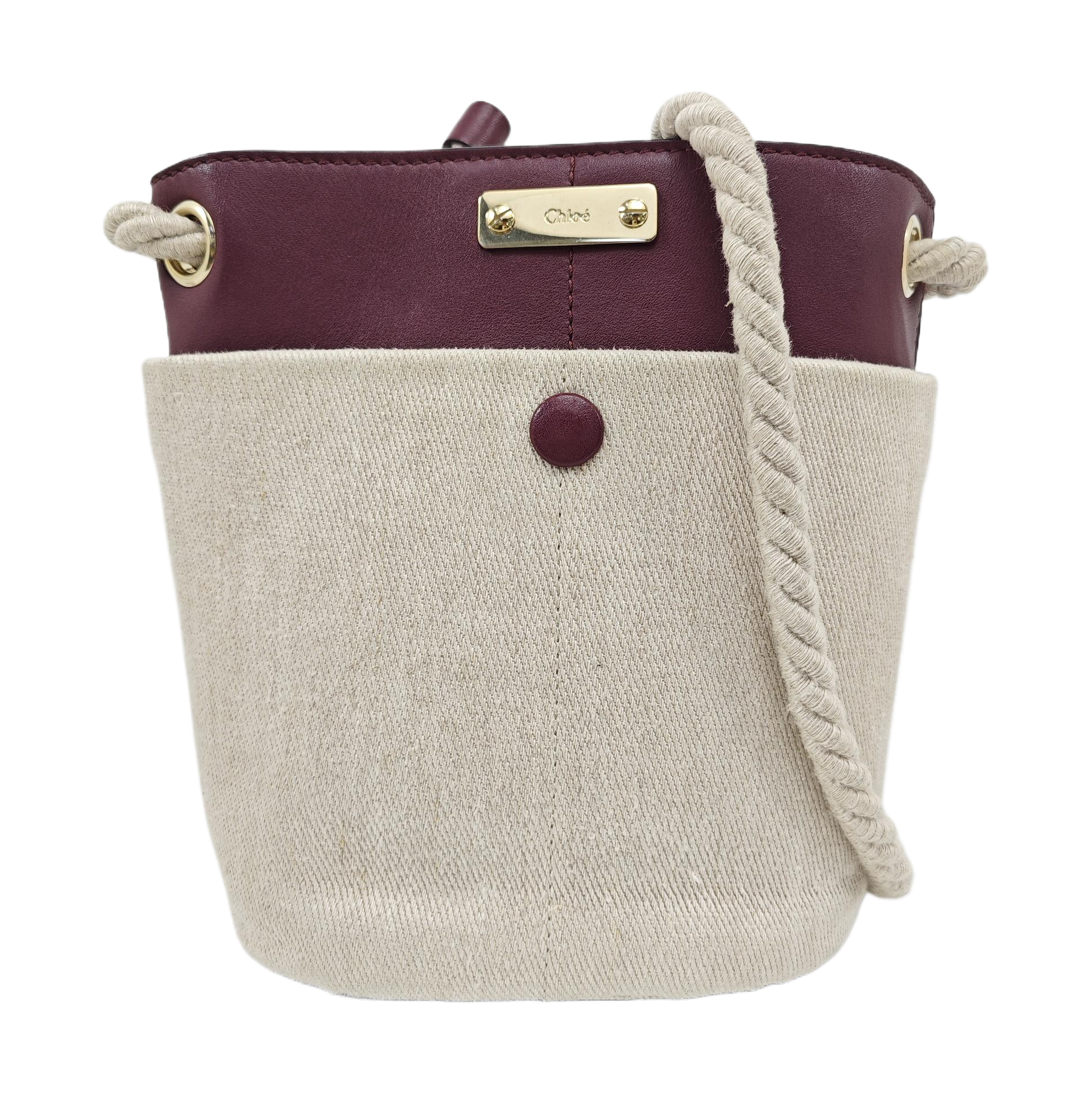 Canvas Bucket Bag Gray