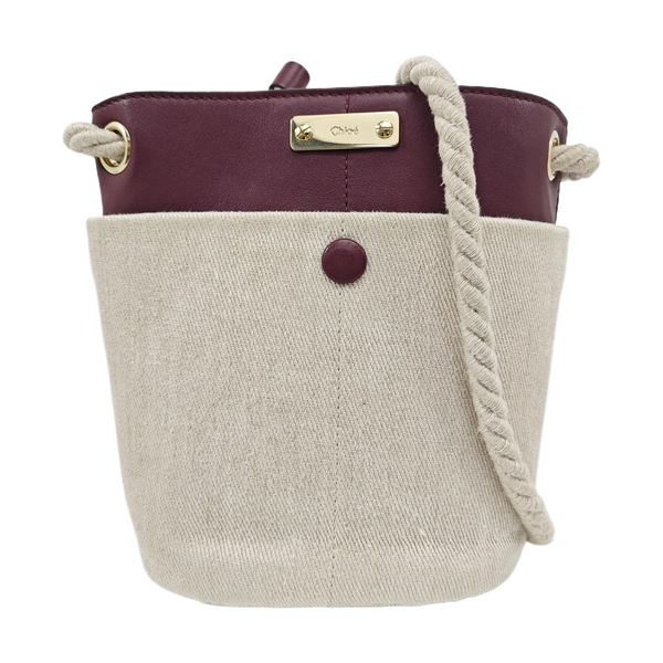 Canvas Bucket Bag Gray