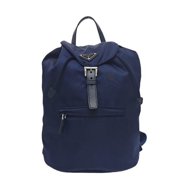 Nylon Backpack Blue
