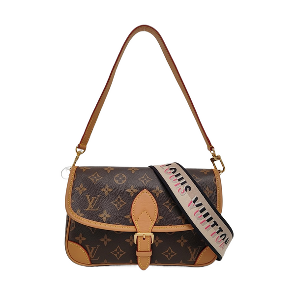 DIANE Monogram Coated Canvas Brown
