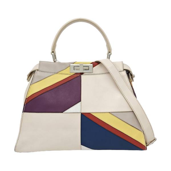 Peekaboo Medium Quilted Calfskin Multicolor