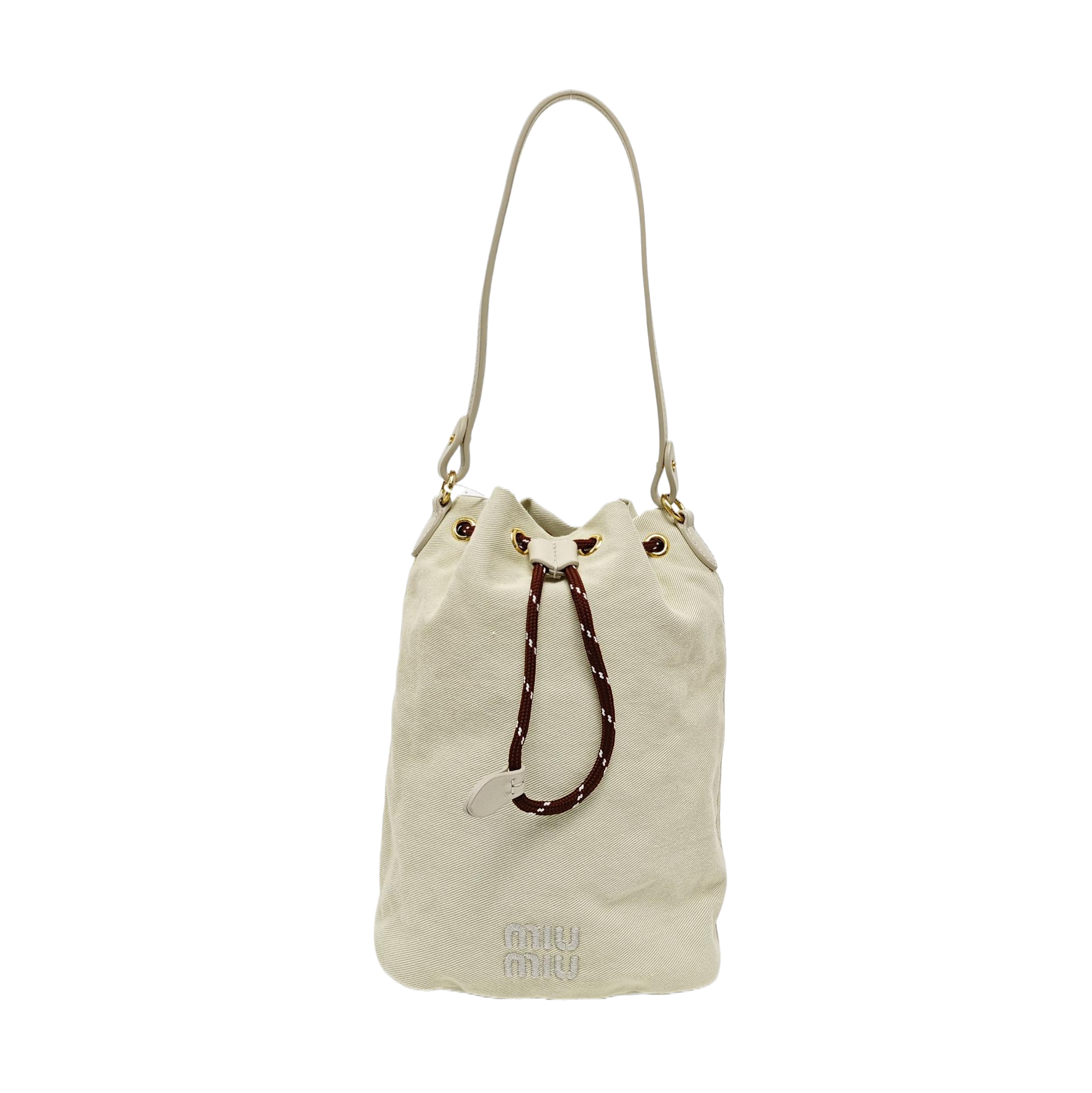Fabric Bucket Bag Green