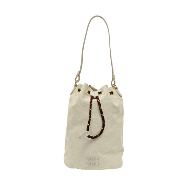 Fabric Bucket Bag Green