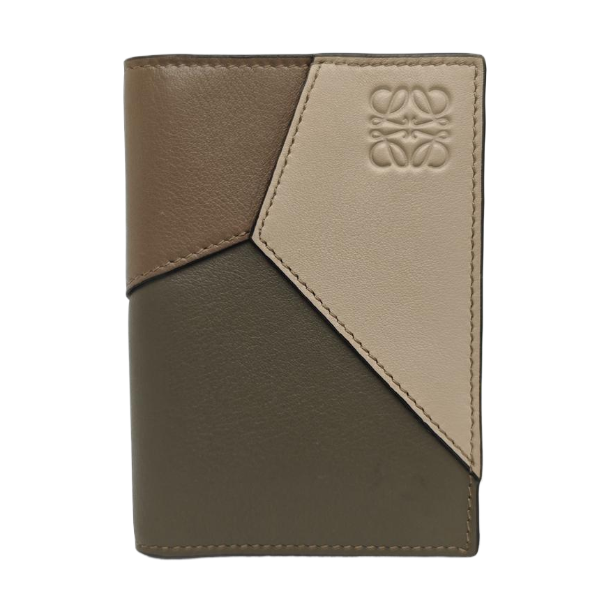 Puzzle Calfskin Multicolor Card Holder