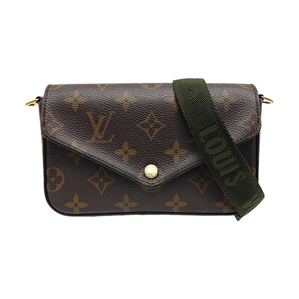 FÉLICIE Monogram Coated Canvas Brown