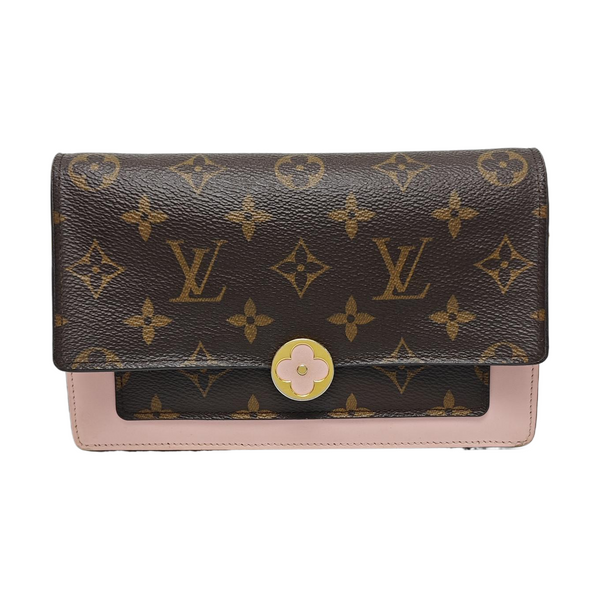 FLORE Monogram Coated Canvas Brown