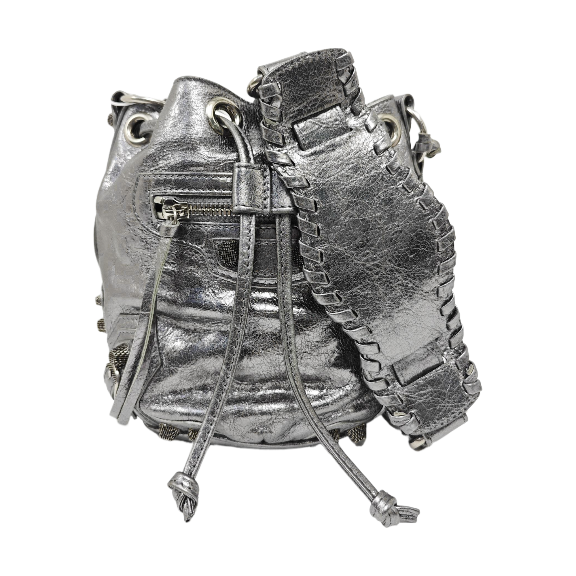 Le Cagole Calfskin Silver