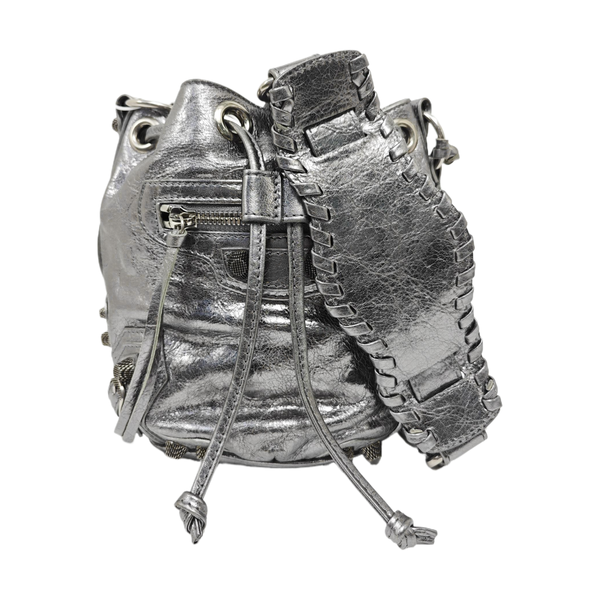 Le Cagole Calfskin Silver