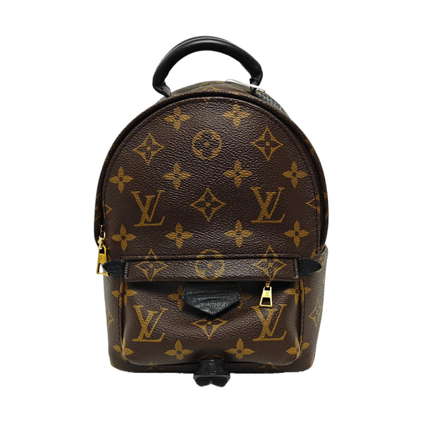 PALM SPRINGS Mini Monogram Coated Canvas Brown