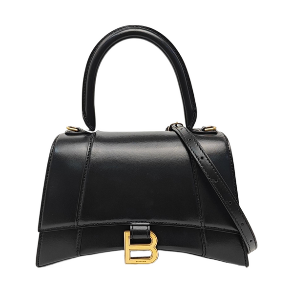 Hourglass S Calfskin Black