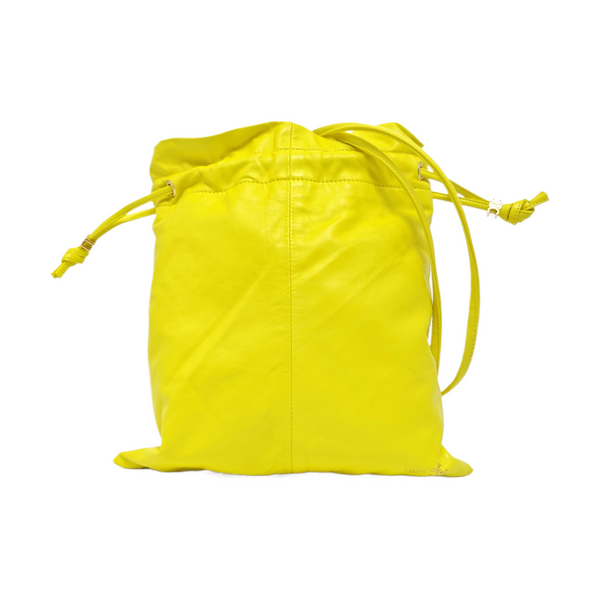 CRYSTAL POUCH Small Lambskin Yellow