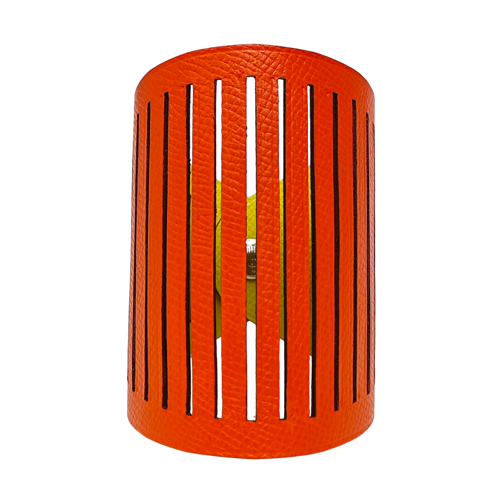 Leather Orange Bangle
