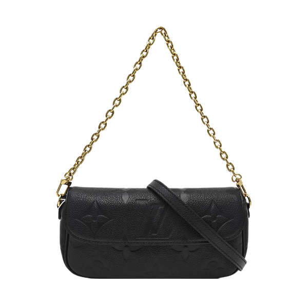 IVY Monogram Calfskin Black