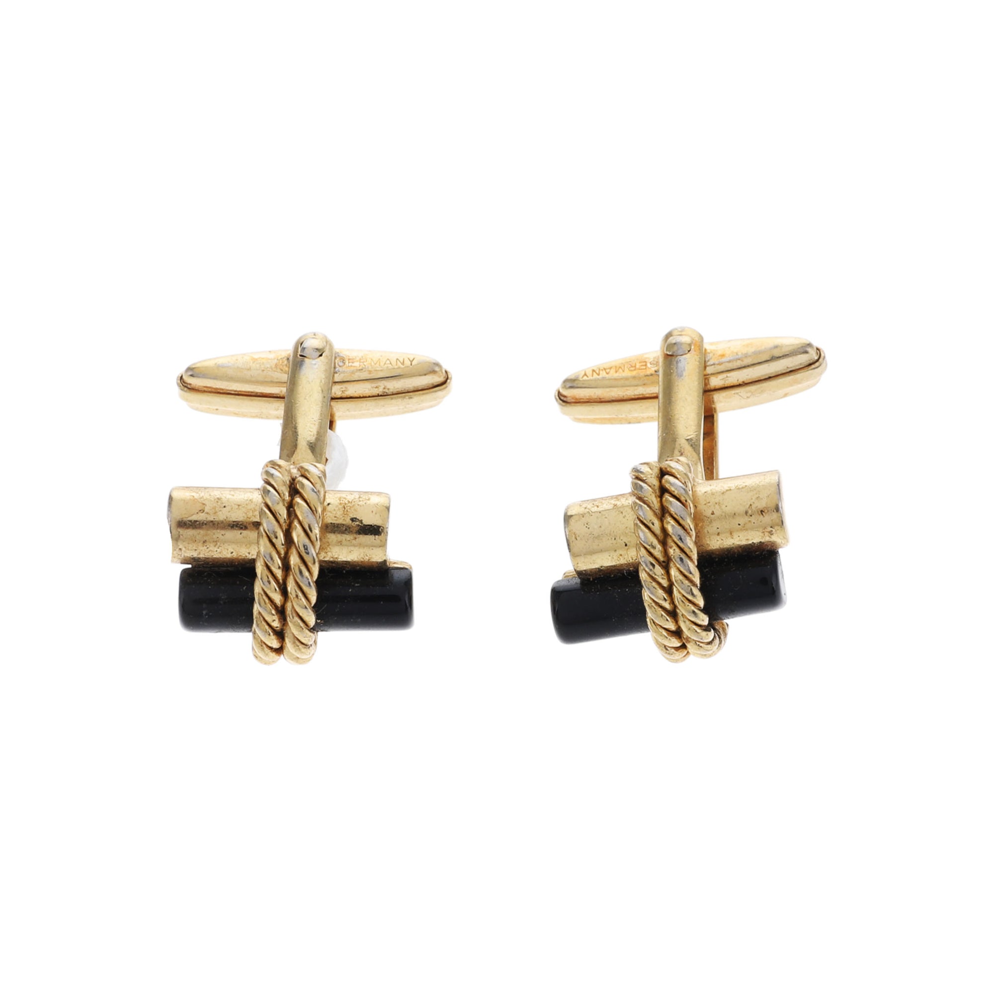 Metal Cufflink Gold