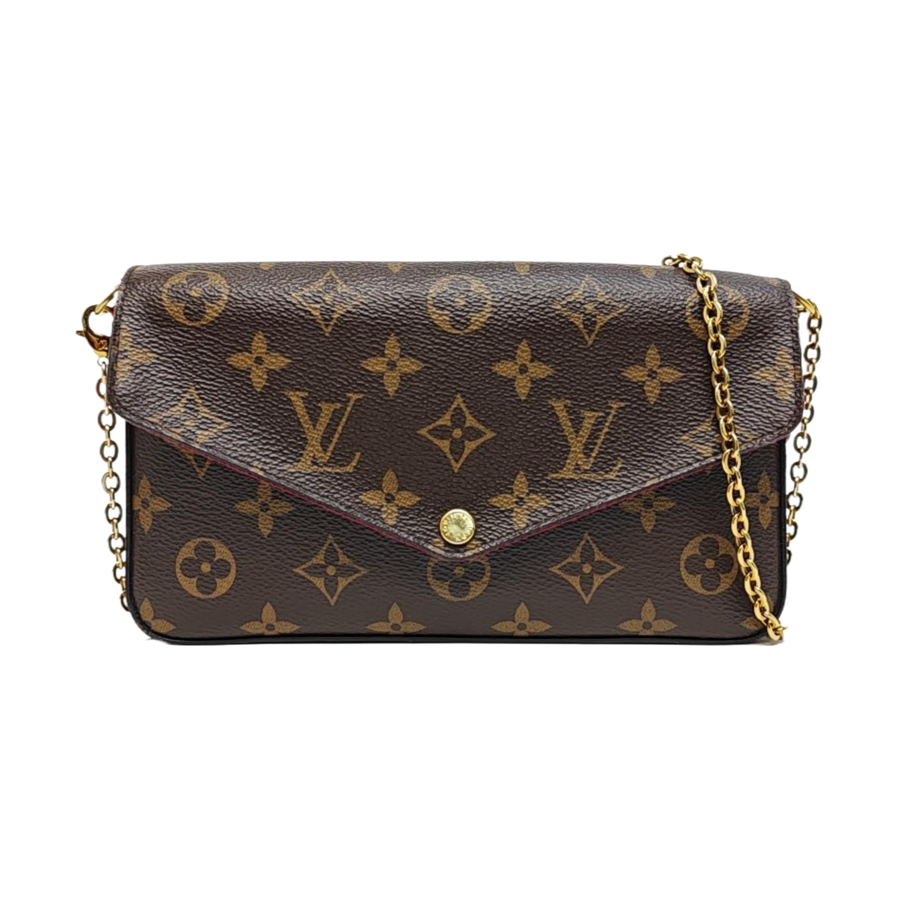 FÉLICIE Monogram Coated Canvas Brown