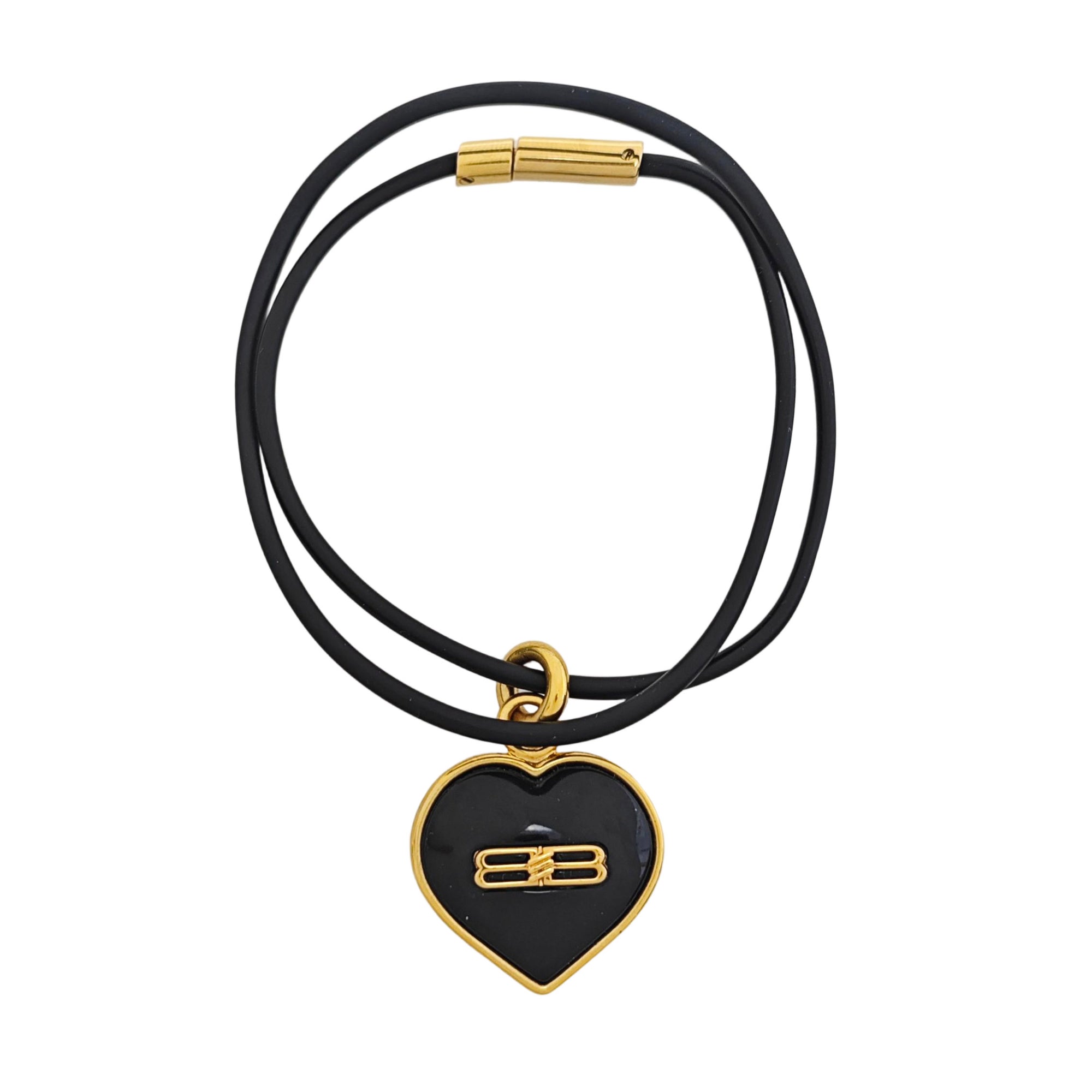 Synthetic Material Black Bracelet
