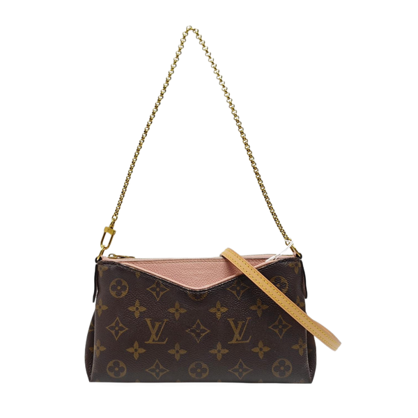 PALLAS BB Monogram Coated Canvas Brown