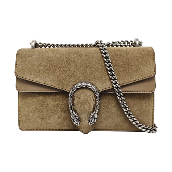 Authenticated pre-owned  Dionysus Small Suede Brown - Shoulder Bag at Looply
