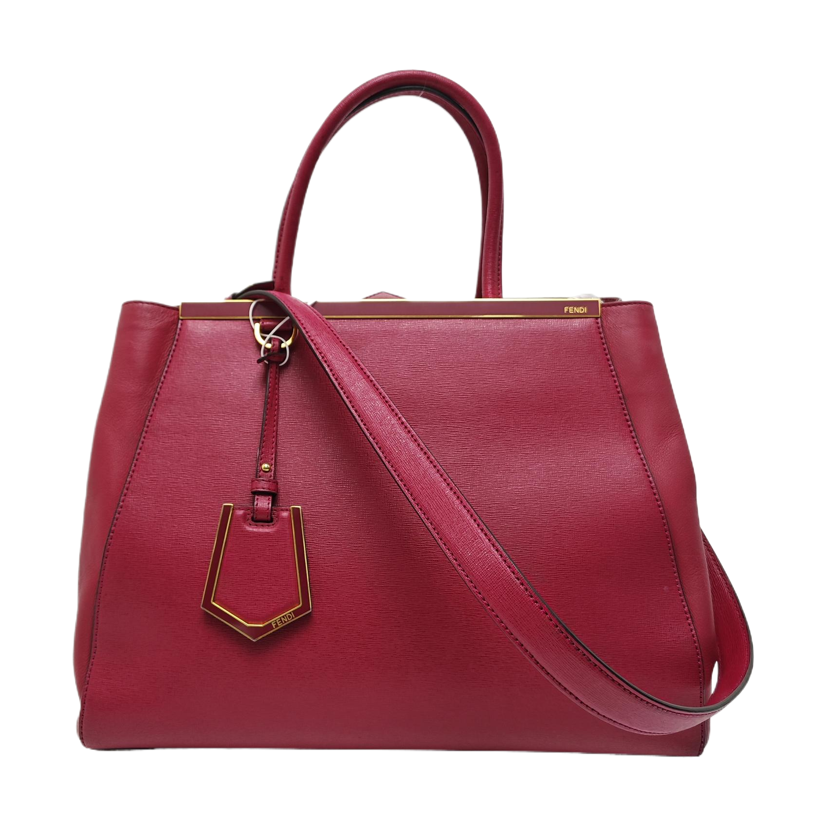 2 Jours Medium Calfskin Red