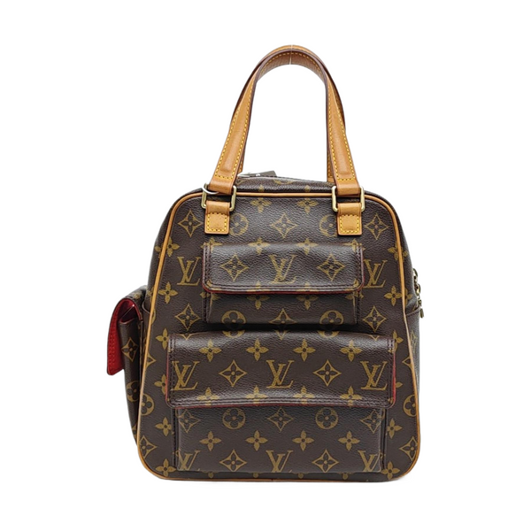 EXCENTRI-CITE Monogram Coated Canvas Brown