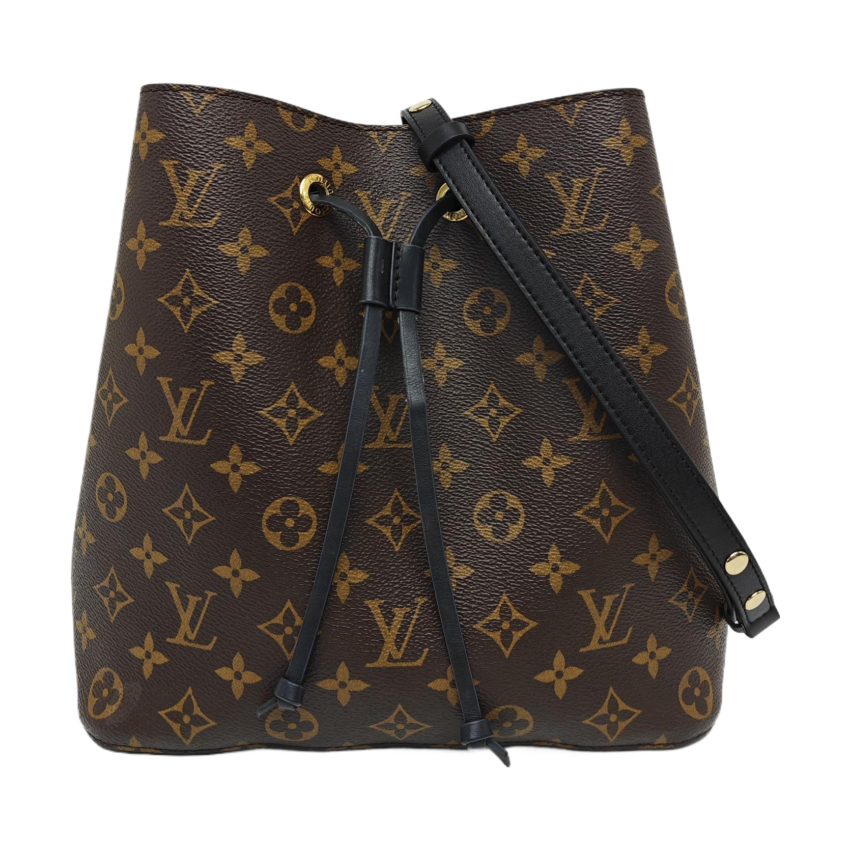 NÉONOÉ MM Monogram Coated Canvas Brown