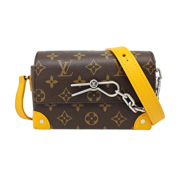 SOFT TRUNK Mini Monogram Coated Canvas Brown